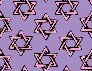 Yahudi tatil sembolü. Vektör çizim