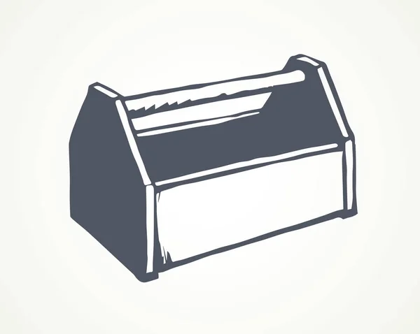 Caja de herramientas. Dibujo vectorial — Vector de stock