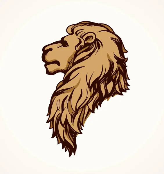 Lion. Dessin vectoriel — Image vectorielle