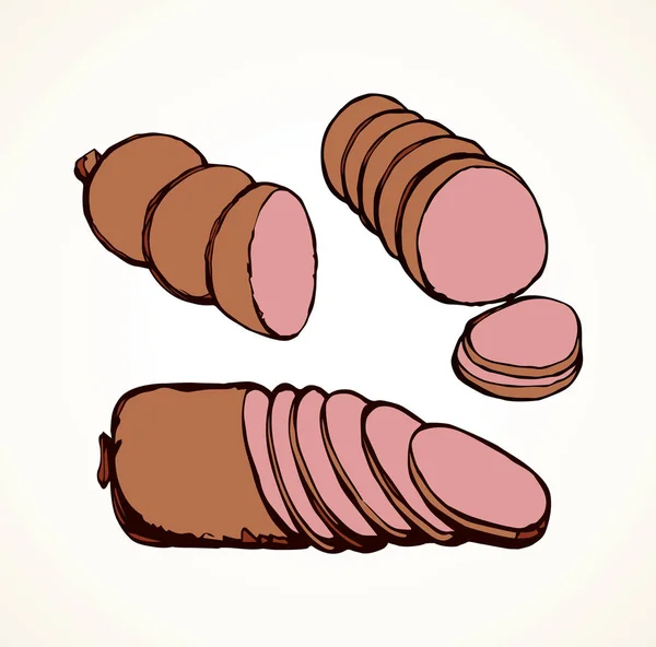 Wurst. Vektorzeichnung — Stockvektor