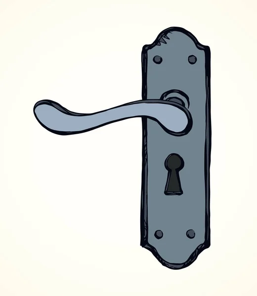 Door knob. Vector drawing — Stock Vector