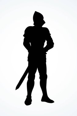 Şövalye. Vektör çizim