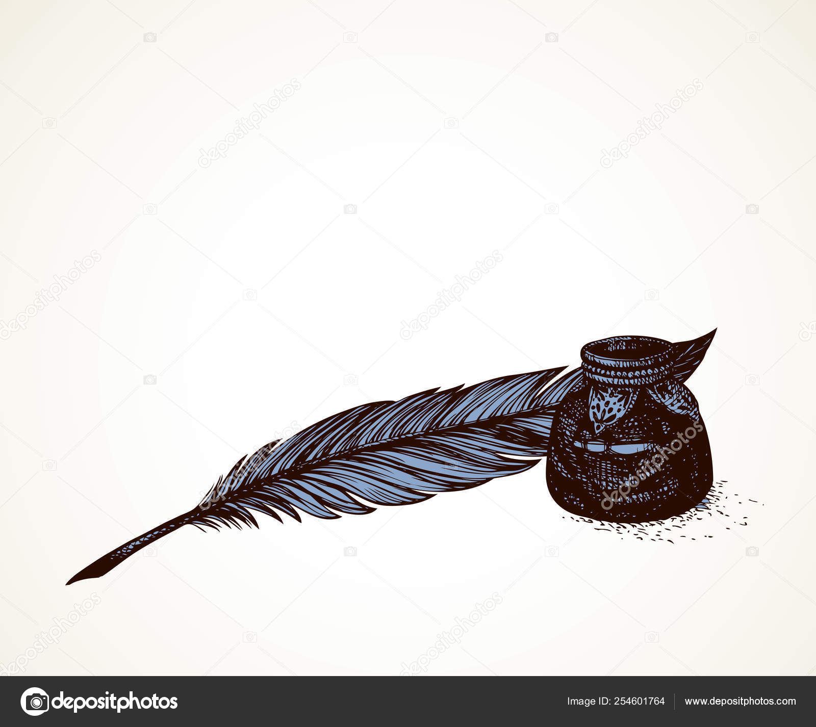 Ink pot vector Cut Out Stock Images & Pictures - Page 2 - Alamy