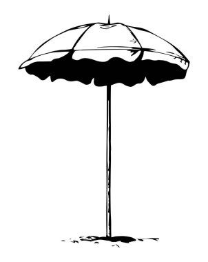 Parasol. Vector drawing clipart