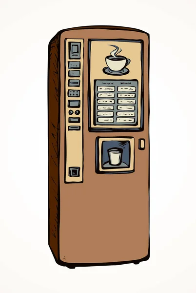 Kaffeemaschine. Vektorzeichnung — Stockvektor