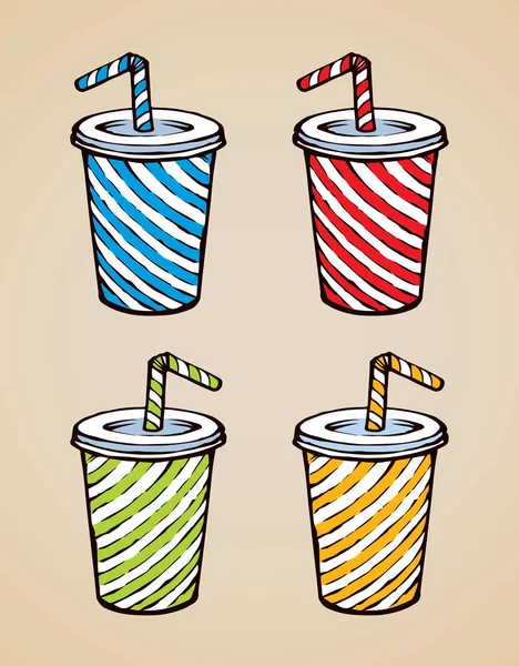 Cocktail. Dessin vectoriel — Image vectorielle