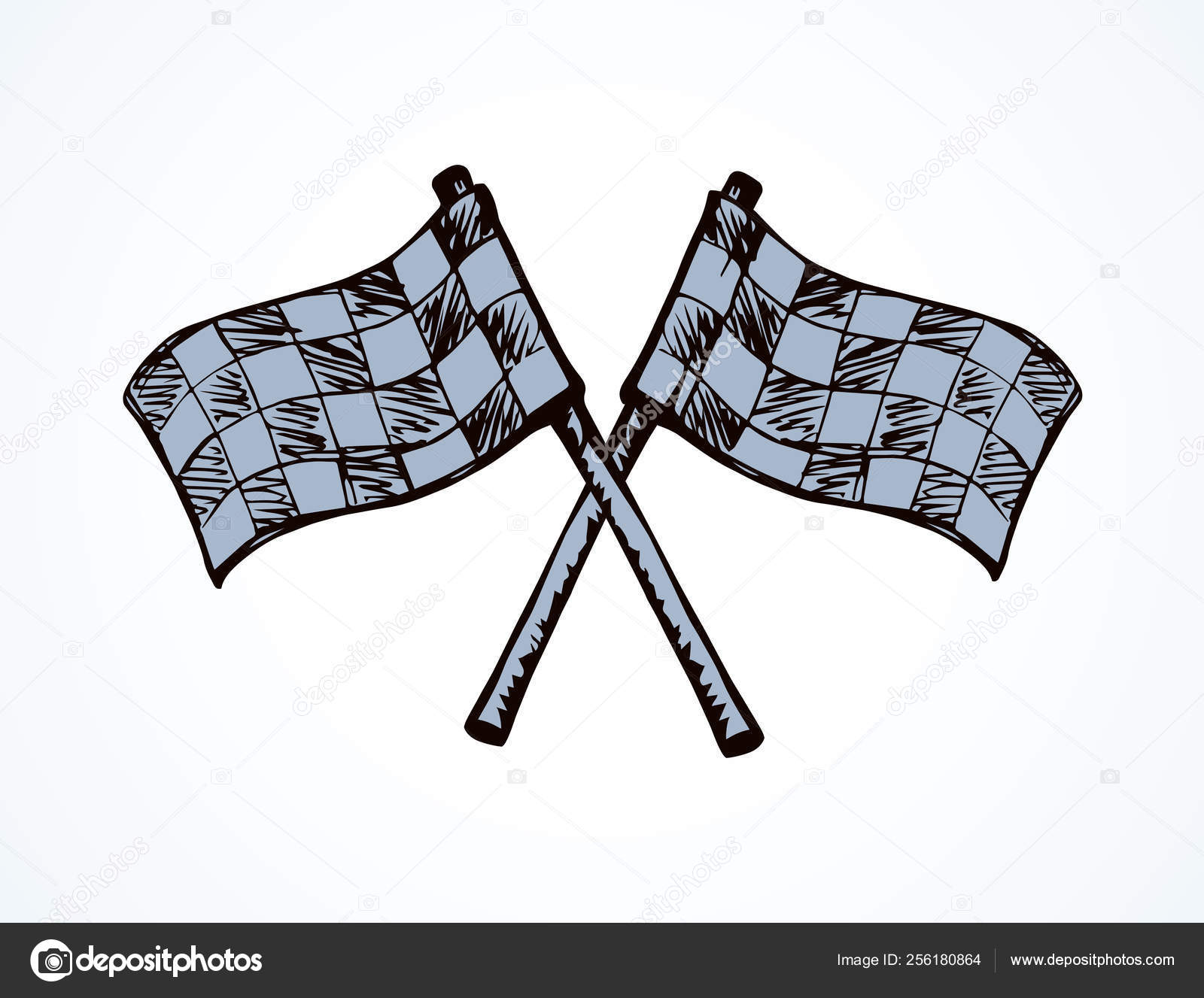 Sports flag. Vector drawing Stock Vector Image by ©Marinka 256180864