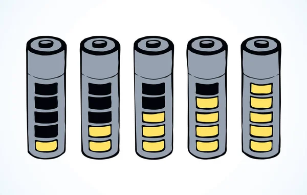 Bateria. Desenho vetorial —  Vetores de Stock