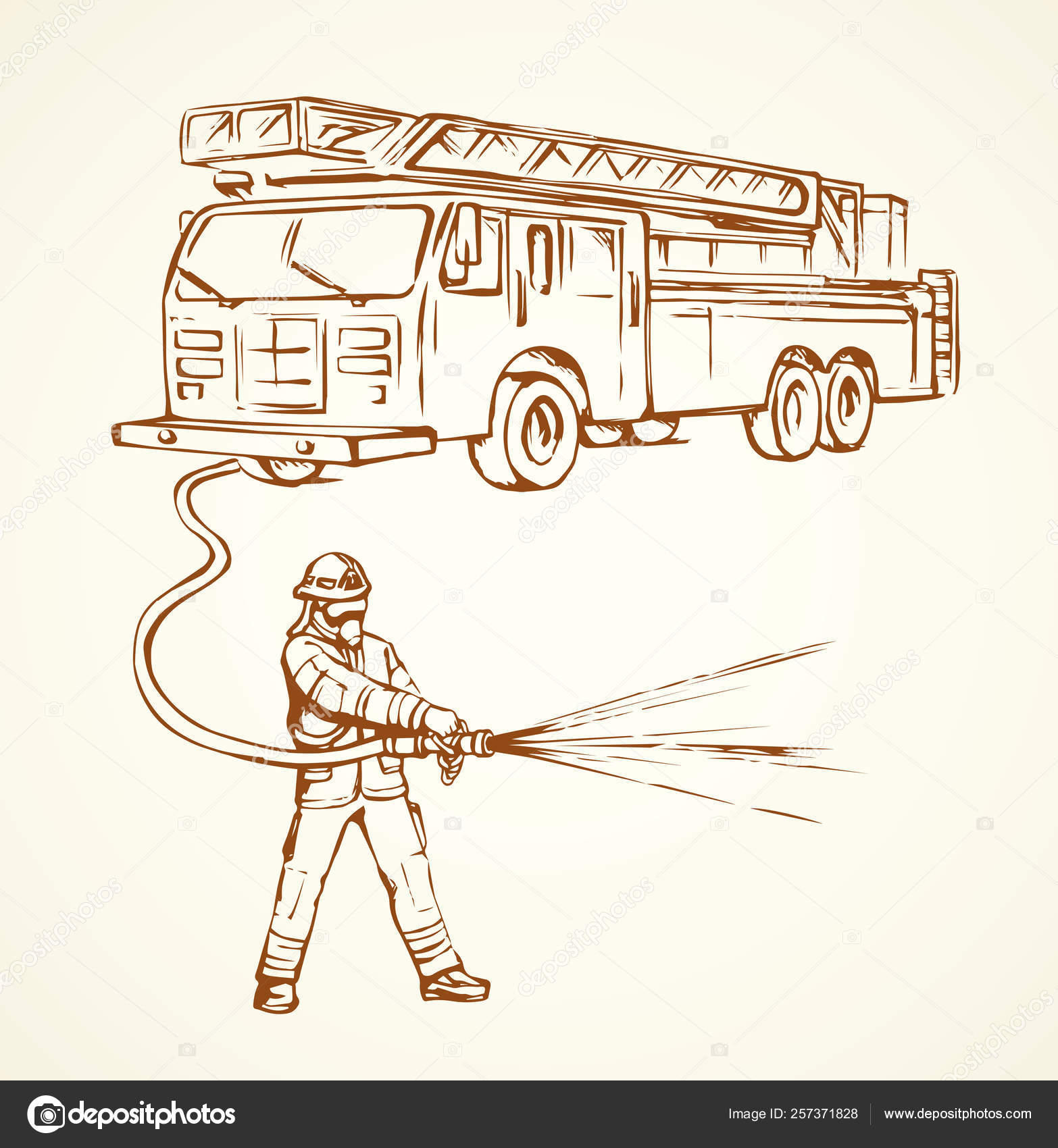 Fire Truck Coloring Pages  ColoringAll