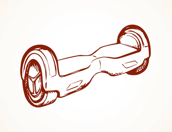 Hoverboard. Vektorový výkres — Stockový vektor