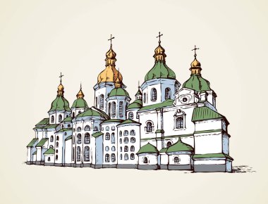 Vektör St. Sophia Katedrali Kiev, Ukrayna