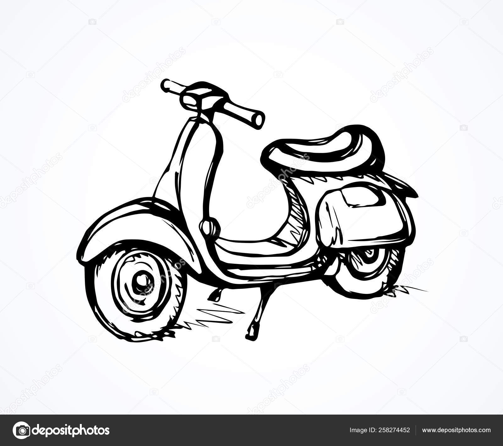 Motocicleta. Desenho vetorial imagem vetorial de Marinka© 146558485