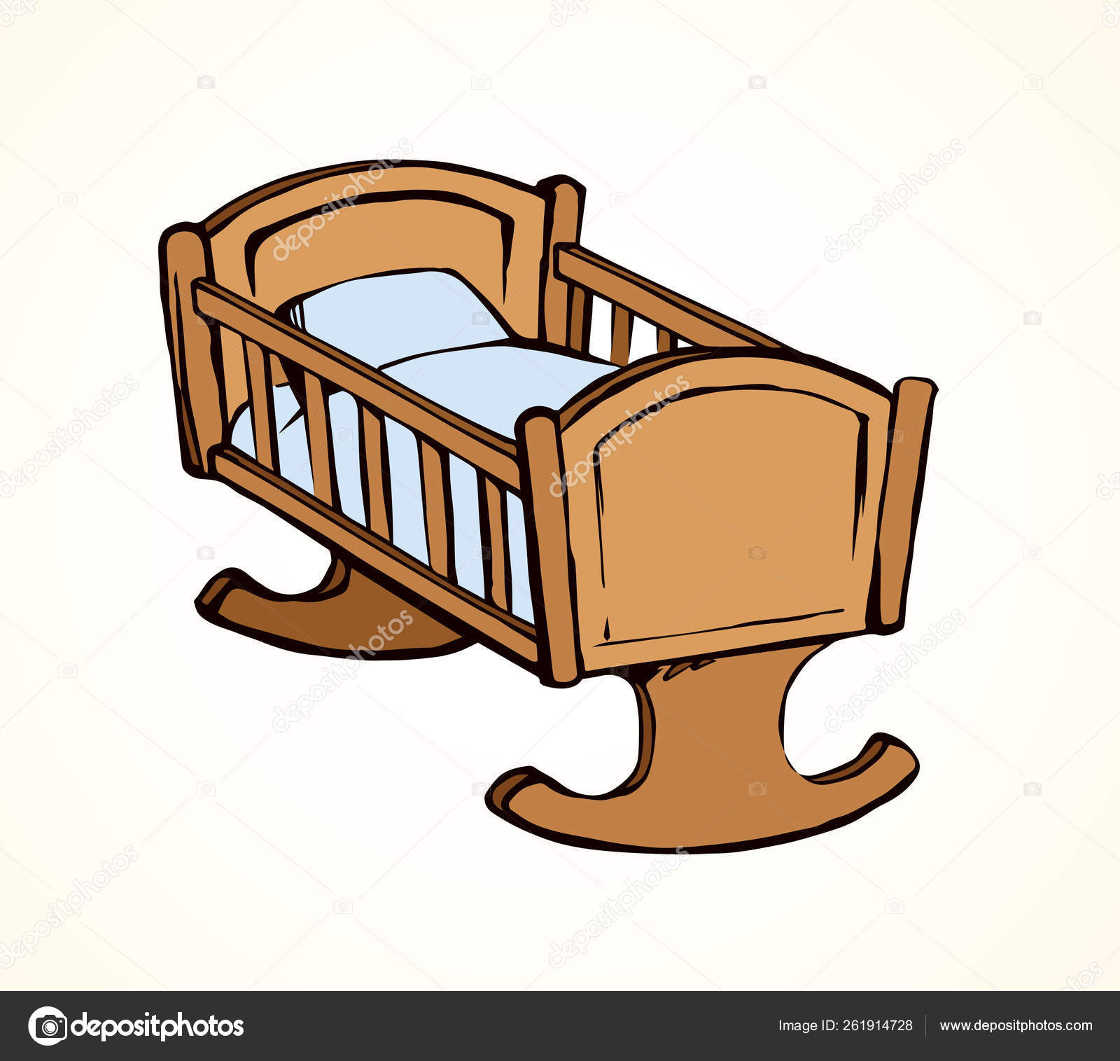 Cuna. Dibujo vectorial — Vector de stock © Marinka #261914728