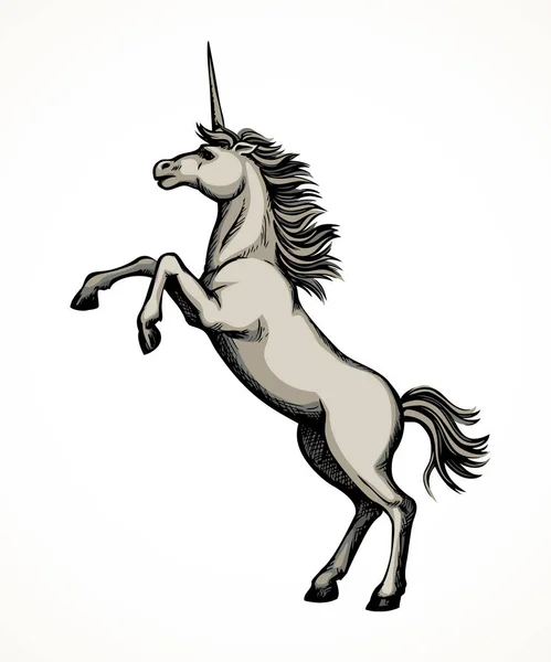Unicorn. Gambar vektor - Stok Vektor