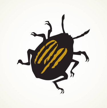 Colorado böceği. Vektör çizim