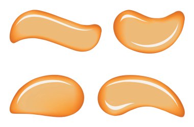 Beyaz deri kozmetik krem vektör damla