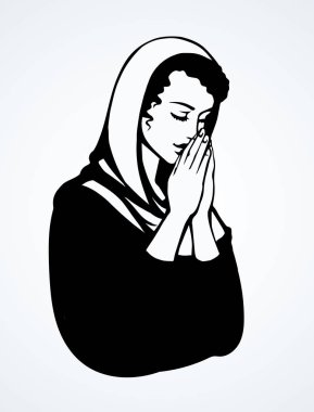 Dua eden kişi vektör görüntü