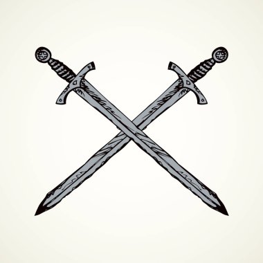 Eski Epee. Vektör çizim