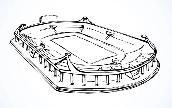 Mały Stadion. Szkic wektor — Wektor stockowy