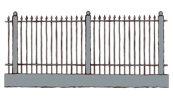 Fence. Vector drawing — Stock Vector