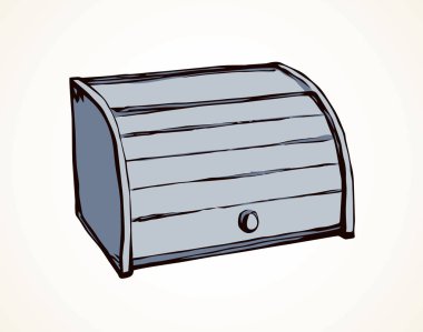 Ekmek kutusu. Vektör çizimi