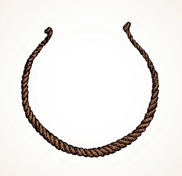 Alte Halskette. Vektorzeichnung — Stockvektor
