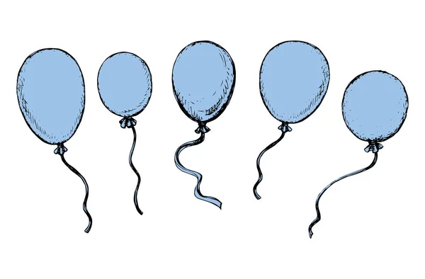 Şişme balon. Vektör çizim — Stok Vektör