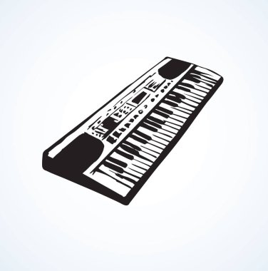 Synthesizer. Vektör çizim