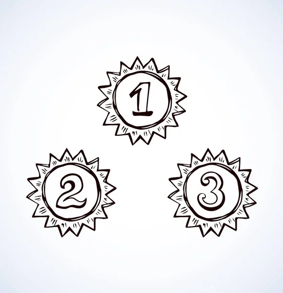 Érem. Vektoros rajz Stock Vektor: ©Marinka 300451548