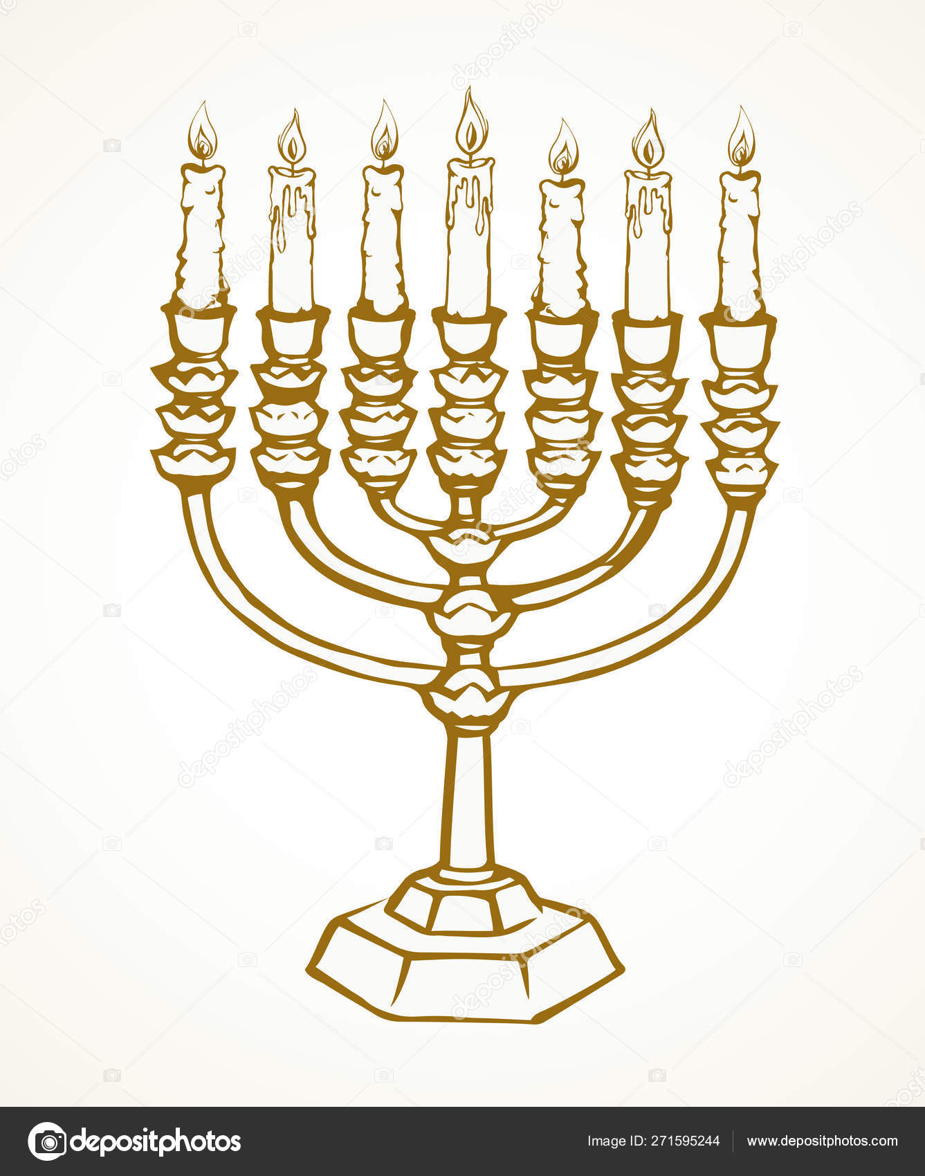 Menorah Vector Drawing Stock Vector C Marinka 271595244 512 x 512 png 45 кб. menorah vector drawing stock vector c marinka 271595244