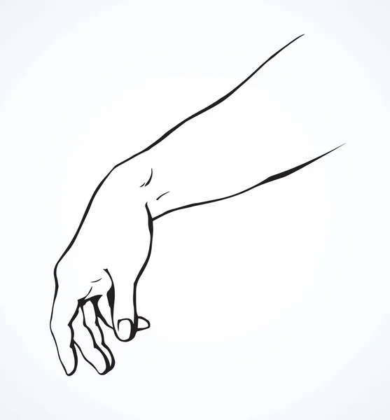 Расслабленная рука. Векторный рисунок — стоковый вектор
