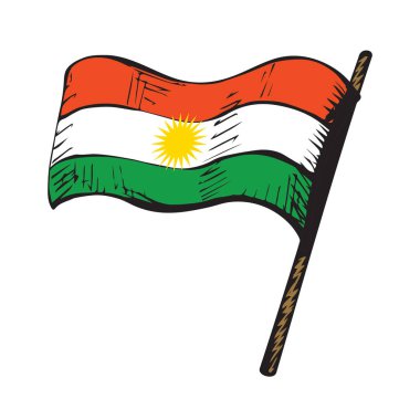 Bayrak. Vektör çizim