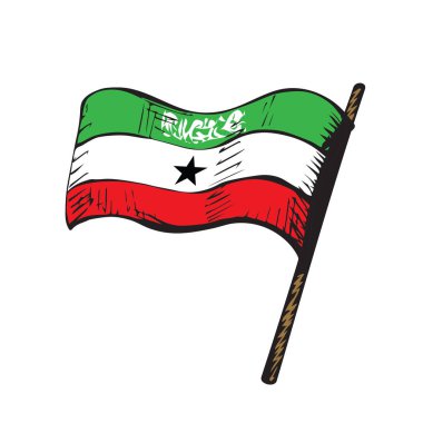 Bayrak. Vektör çizim