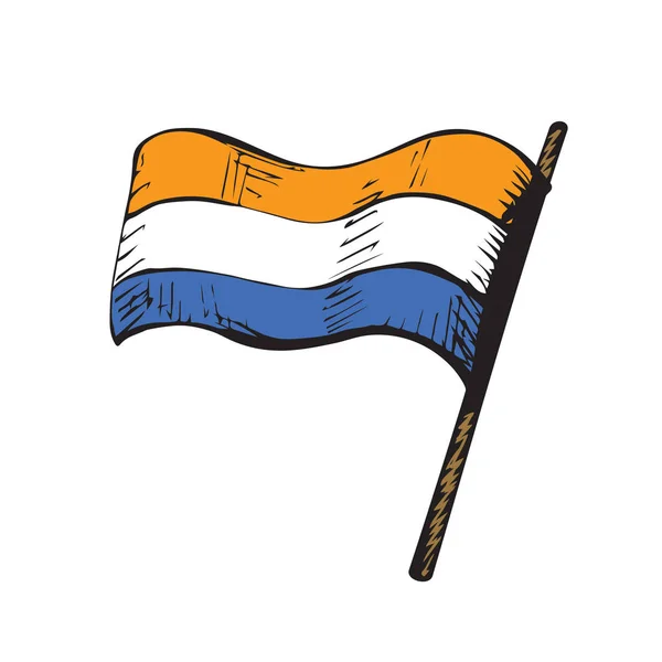 Bandera. Dibujo vectorial — Vector de stock