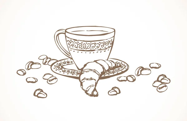 Вектор натюрморт зі смаком кави — стоковий вектор