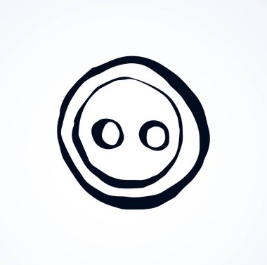 Düğme. Vektör çizim