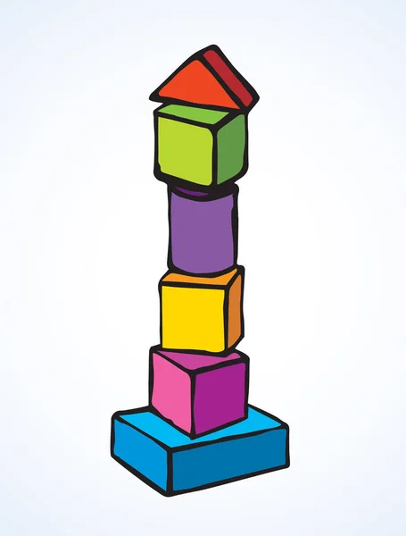 Дитячі кубики. Векторний малюнок — стоковий вектор