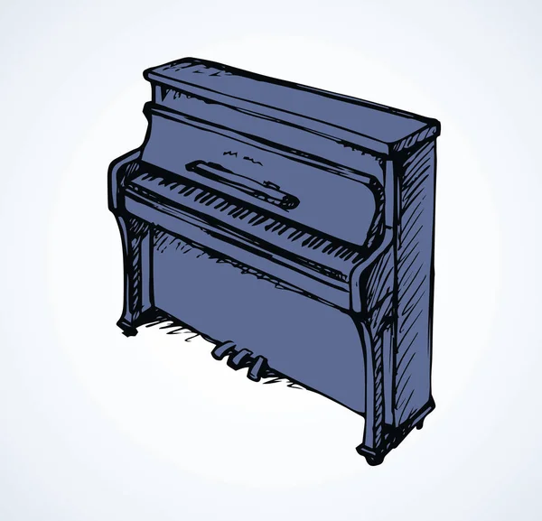 Dessin vectoriel du piano à queue — Image vectorielle