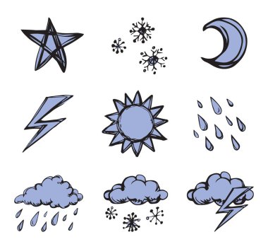 Doğa işaret. Vektör çizim