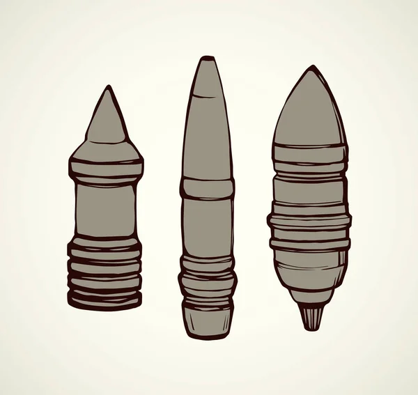 Un cohete militar. Dibujo vectorial — Vector de stock