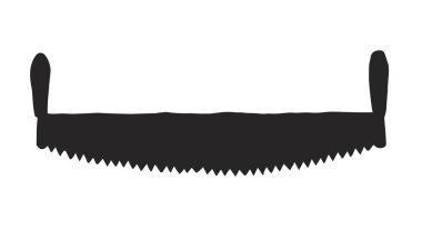 Demir el testeresi. Vektör çizimi