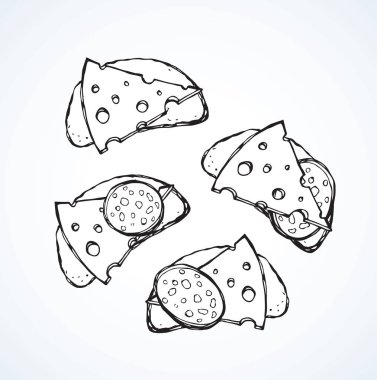 Somun parçası. Vektör çizim