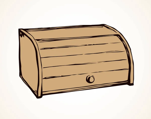 Caja de pan. Dibujo vectorial — Vector de stock