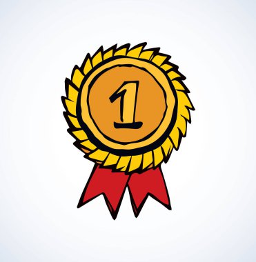 Madalya. Vektör çizim