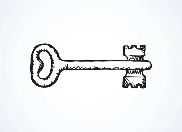 A chave. Desenho vetorial — Vetor de Stock