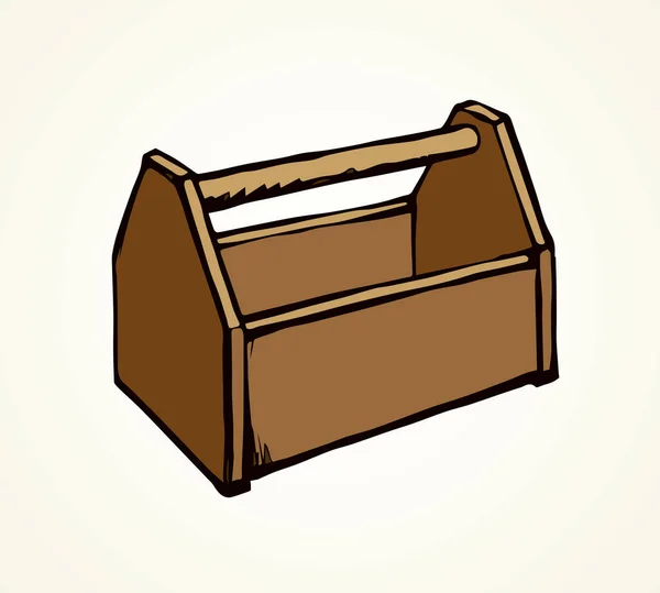 Caja de herramientas. Dibujo vectorial — Archivo Imágenes Vectoriales