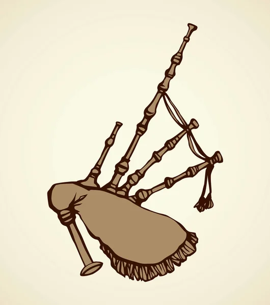 Bagpipe sketch Vector Art Stock Images Depositphotos