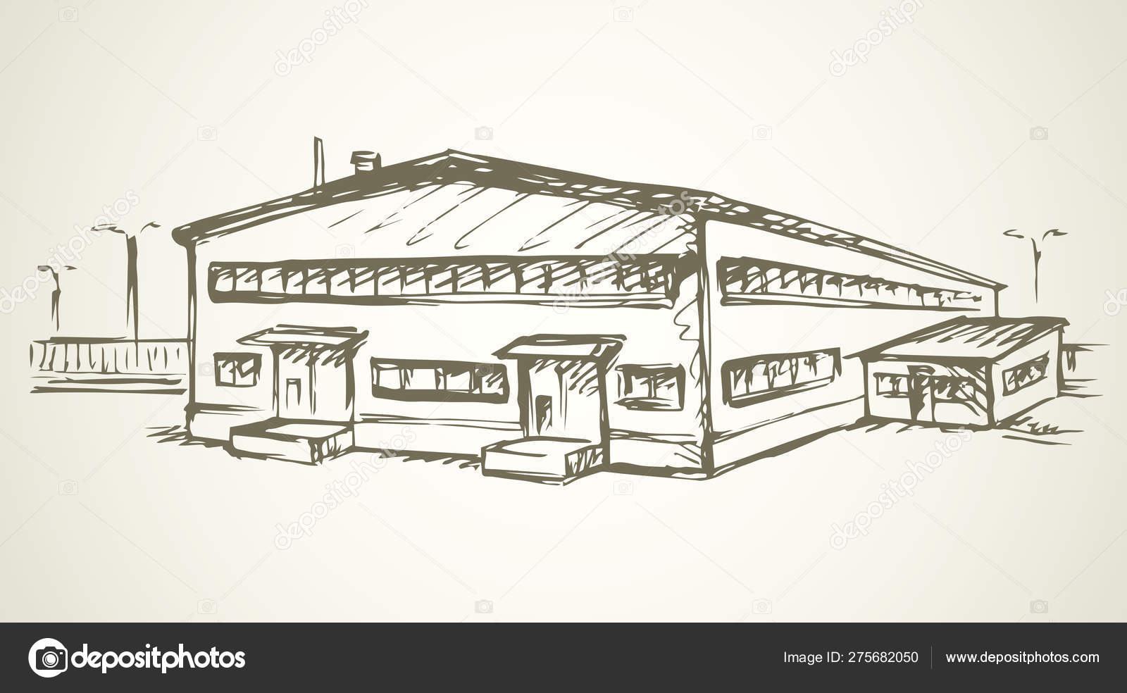 Warehouse for storage. Vector drawing Stock Vector Image by ©Marinka