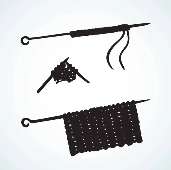 Pletení. Vektorové kreslení — Stockový vektor