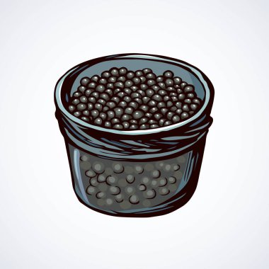 Havyar. Vektör çizim